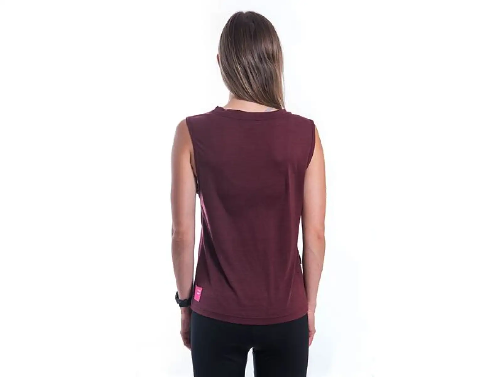 Sensor Merino Air Fox damska koszulka bez rękawów Port Red