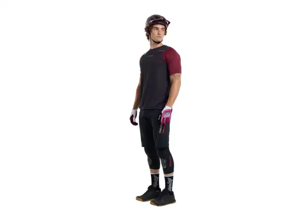 Troy Lee Designs x SRAM Skyline męska koszulka krótki rękaw Radioscape Black/Berry