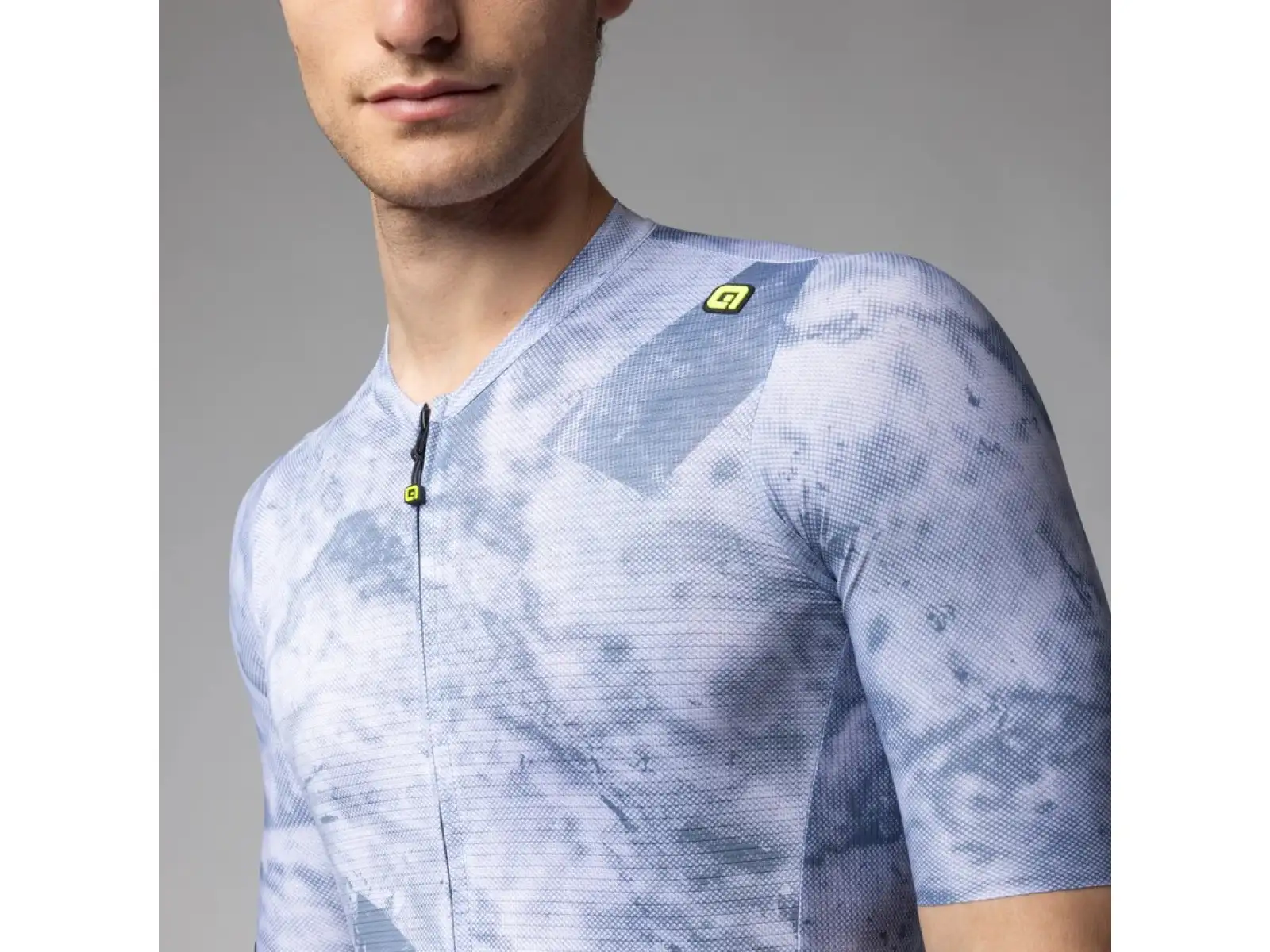 Alé PR-E Marble męska koszulka krótki rękaw Steel Blue