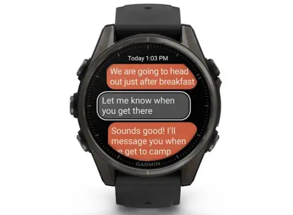 Garmin fenix 8 - 43 mm AMOLED Sapphire inteligentny zegarek Carbon titanium Black/Pebble grey