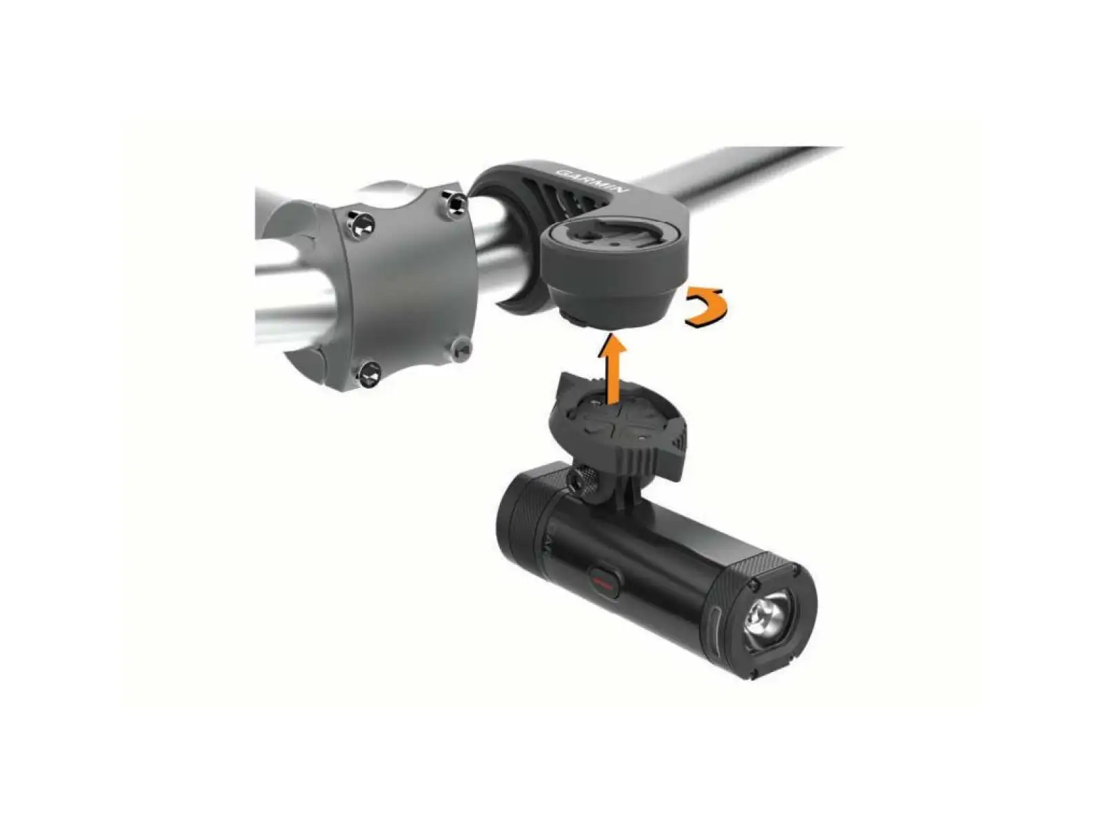 Garmin Varia UT800 adaptacyjna przednia lampa czarna