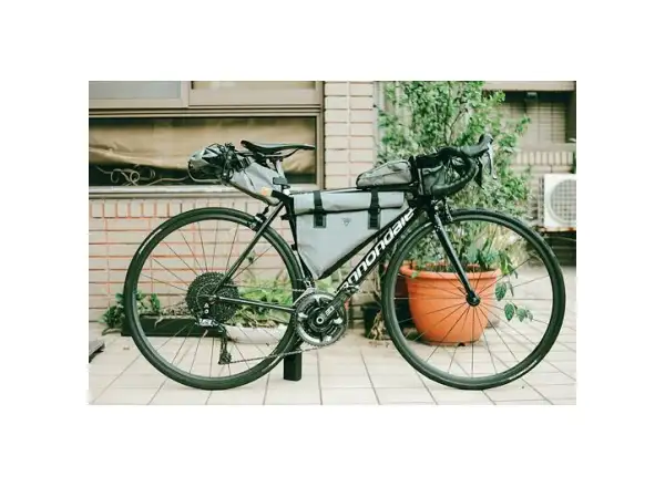 Woho X-Touring Top-Tube torba na ramę 850 ml Honeycomb Iron szara