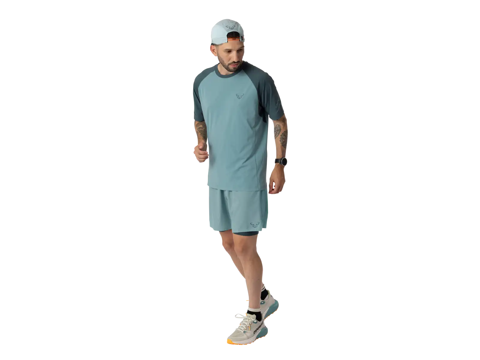 Dynafit Alpine Pro 2w1 męskie biegowe spodenki Smoke Blue