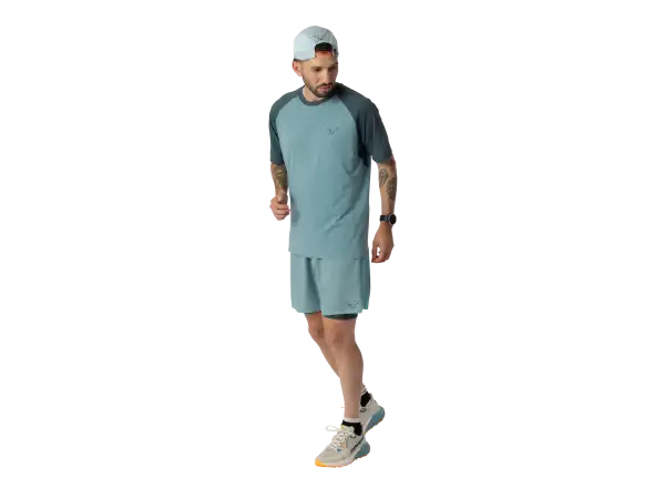 Dynafit Alpine Pro 2w1 męskie biegowe spodenki Smoke Blue