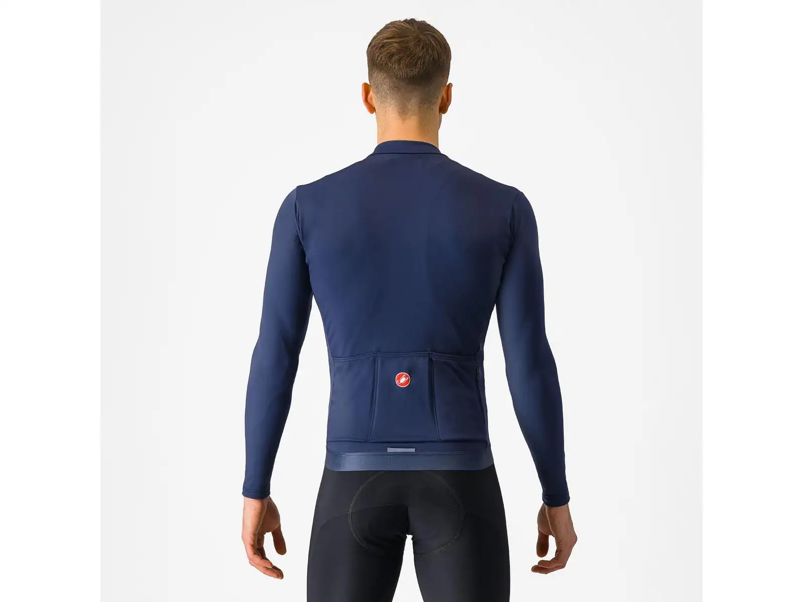 Castelli Espresso Thermal męska koszulka Belgian Blue