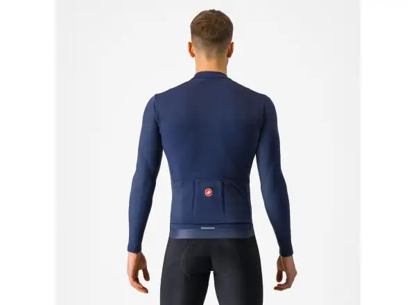 Castelli Espresso Thermal męska koszulka Belgian Blue