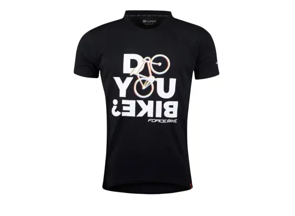 Force Bike unisex koszulka krótki rękaw czarna