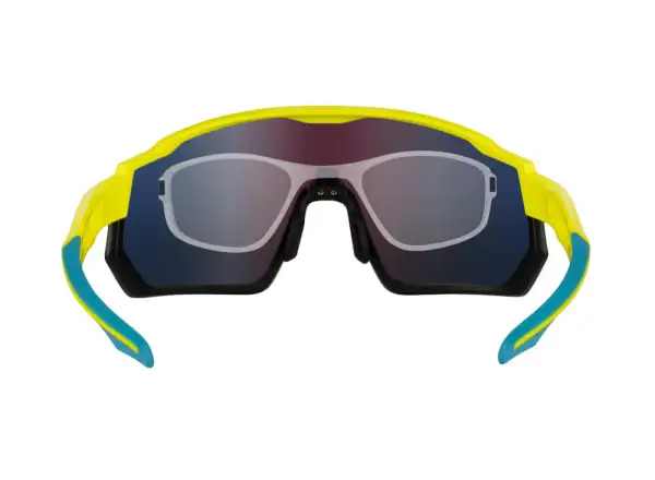 Force Drift męskie okulary fluo/czarna/niebieskie kontrast. szkło