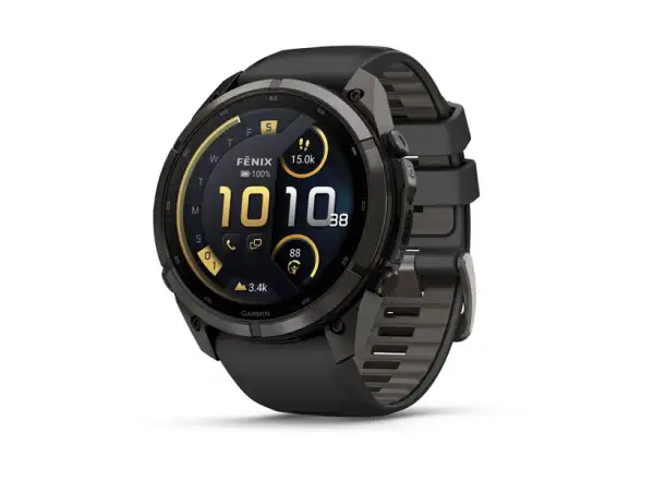 Garmin Fénix 9 Pro inReach 51 mm inteligentny zegarek Carbon gray DLC Titanium Black/Pebble gray