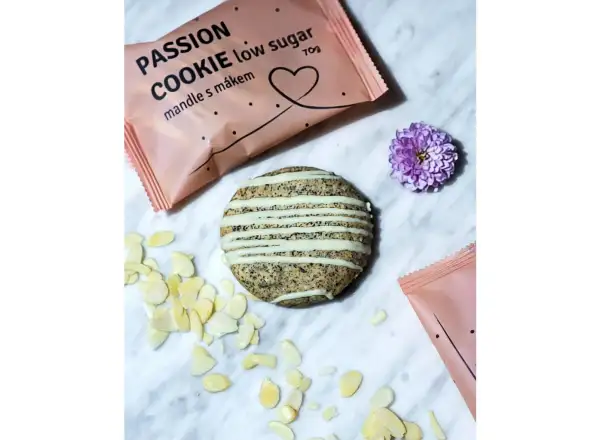 Passion Niskocukrowe ciasteczka Migdały z makiem 70g