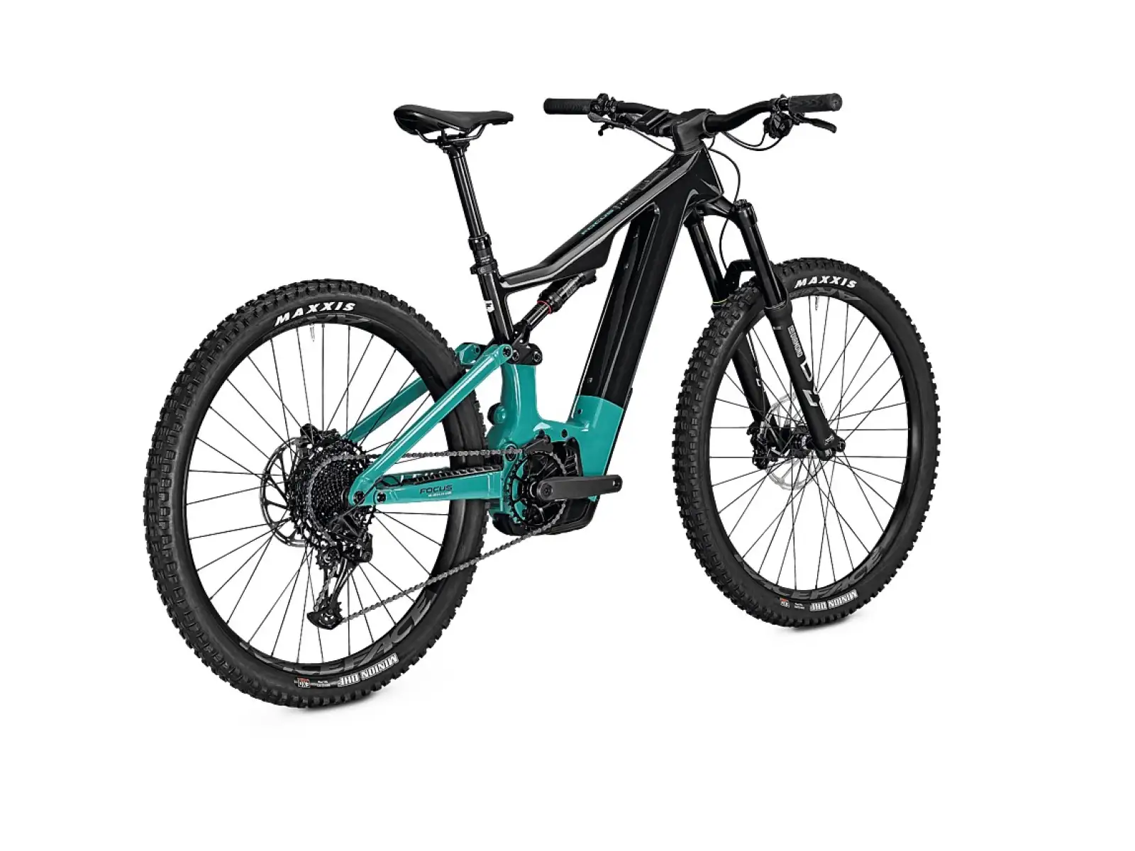Focus Jam2 8.7 DI 625Wh górski rower elektryczny Carbon Raw Glossy / Bluegreen Glossy
