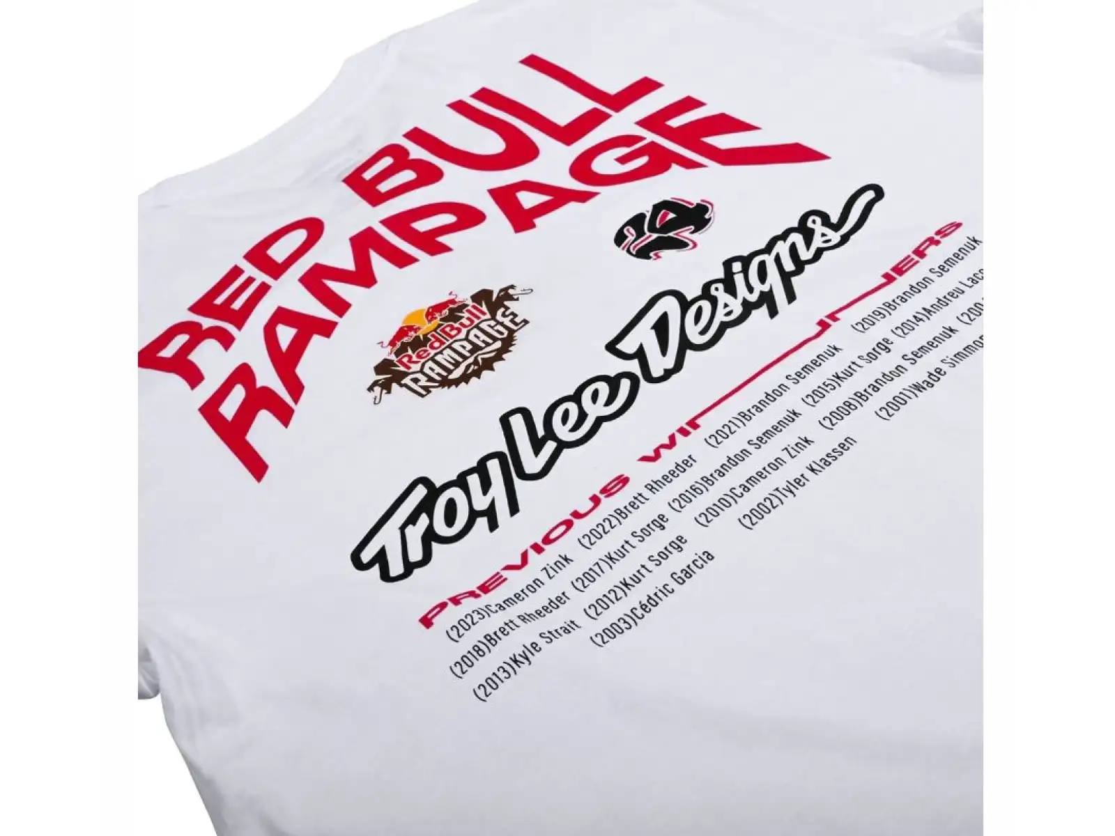 Troy Lee Designs x Red Bull Rampage Mind Melt męska koszulka z krótkim rękawem White