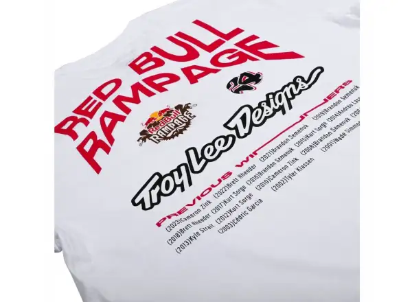 Troy Lee Designs x Red Bull Rampage Mind Melt męska koszulka z krótkim rękawem White