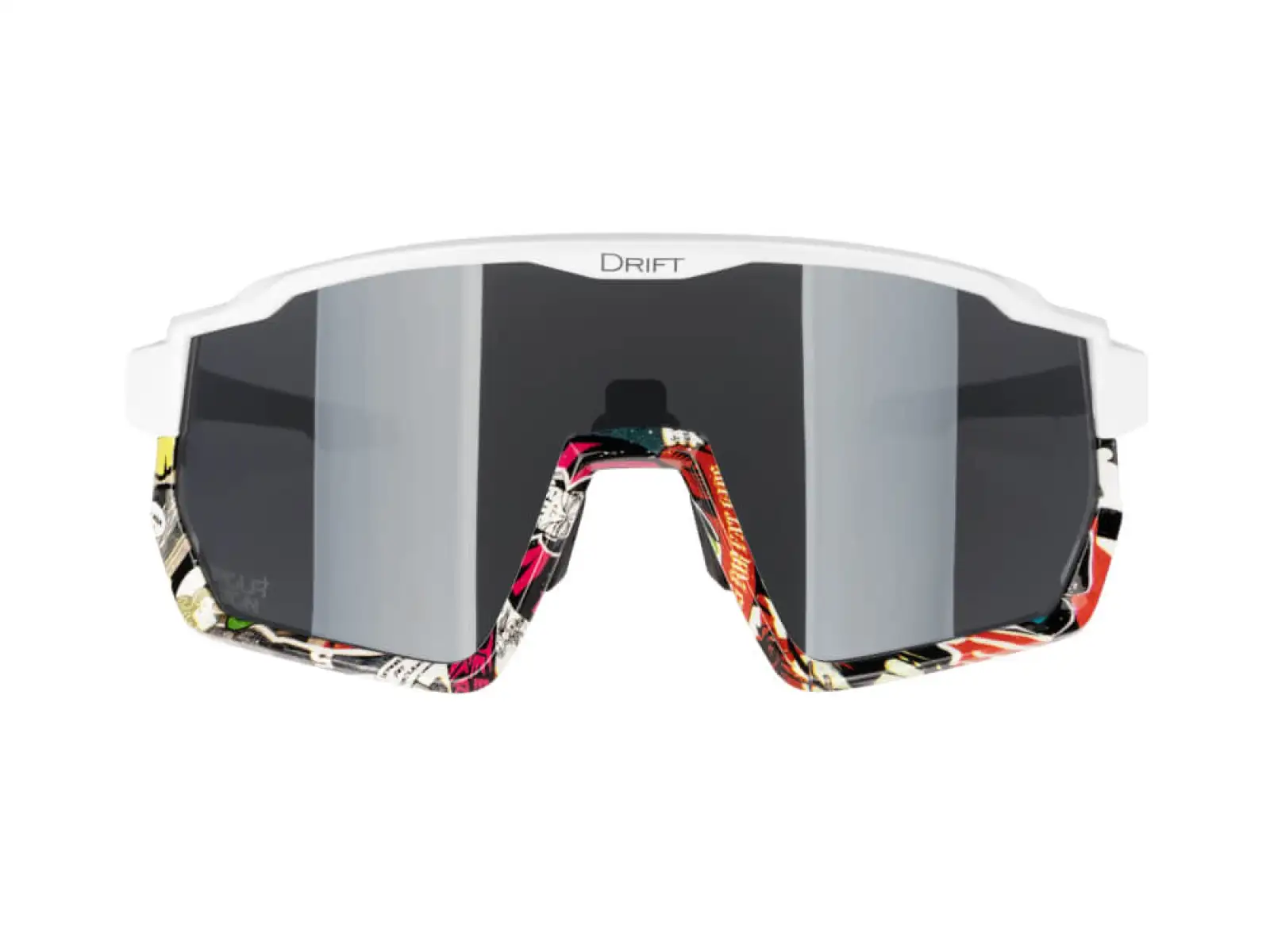 Force Drift męskie okulary biały/vivid/szare polariz. szkło