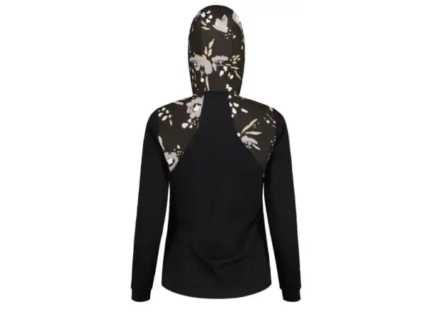 Maloja SennesM. Printed damska kurtka Deep Black Brushflower