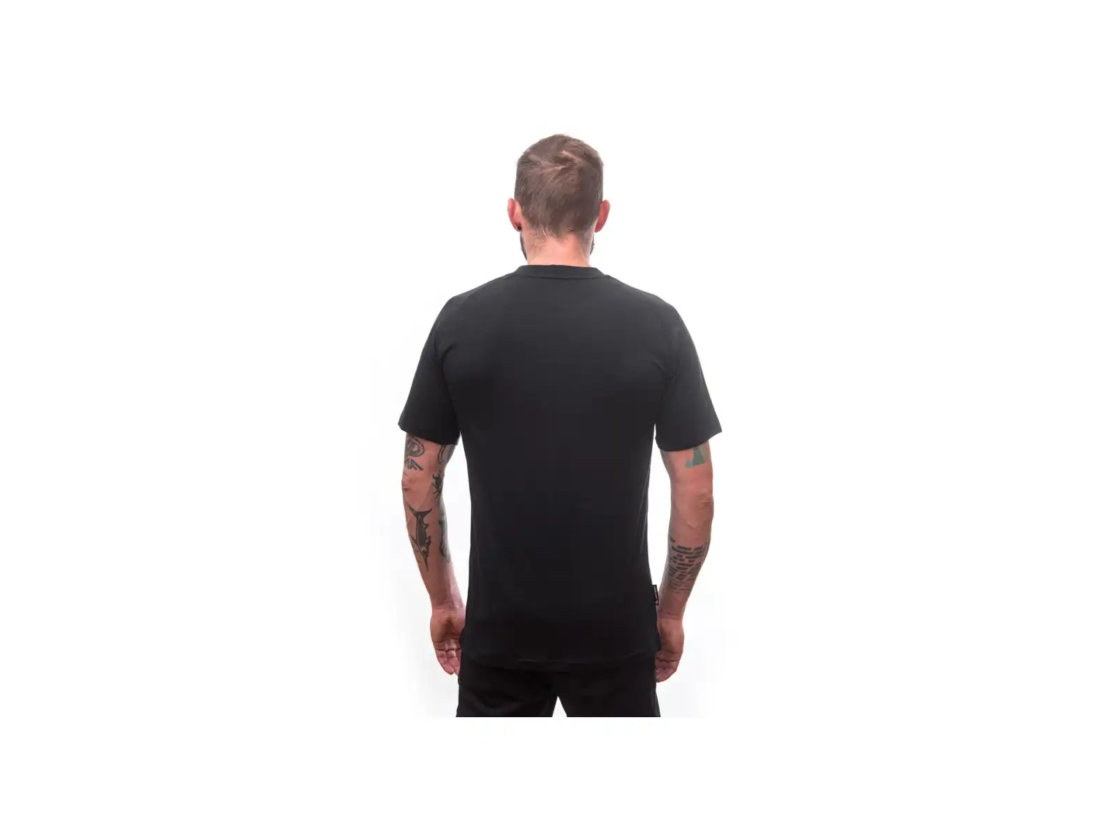 Sensor Merino Air PT Locate męska koszulka krótki rękaw czarna