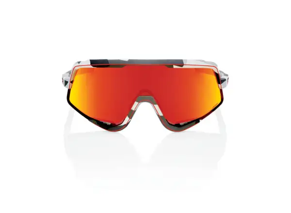 100% Glendale HiPER Red Multilayer okulary szary camo/czerwona