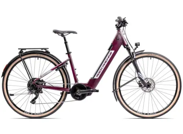 Rock Machine Crossride INT e450 Lady Touring rower elektryczny Matte Crimson / Silver