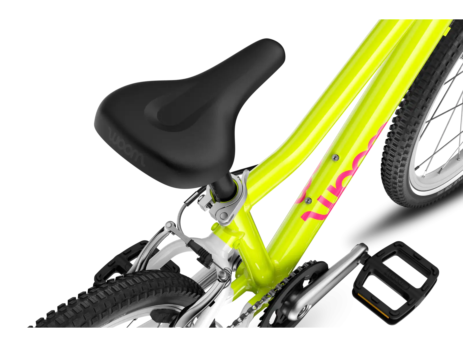 Woom GO 4 rower dziecięcy neon lime