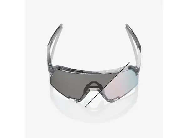 100% S3 okulary przeciwsłoneczne Polished Translucent Grey/Rose Gold Mirror Photochromic
