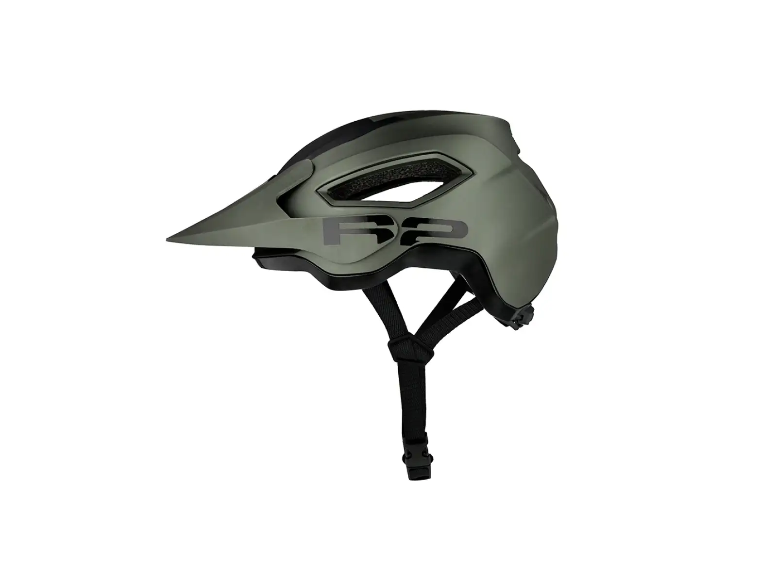 R2 Terraform kask rowerowy ciemny oliwkowy/czarny
