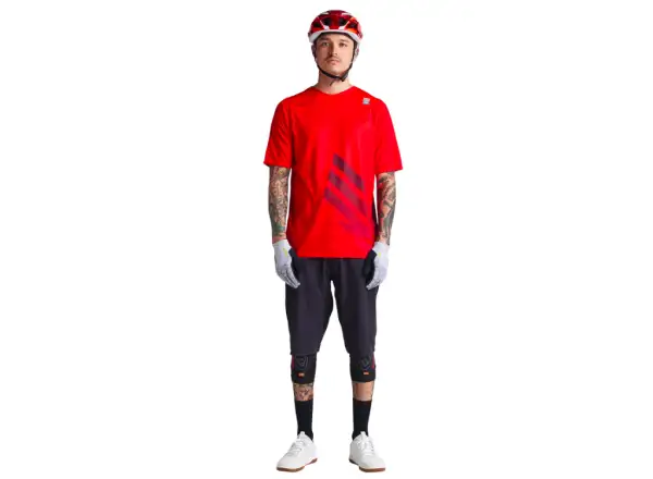 Troy Lee Design Skyline SS SRAM Eagle One męska koszulka z krótkim rękawem Fiery Red