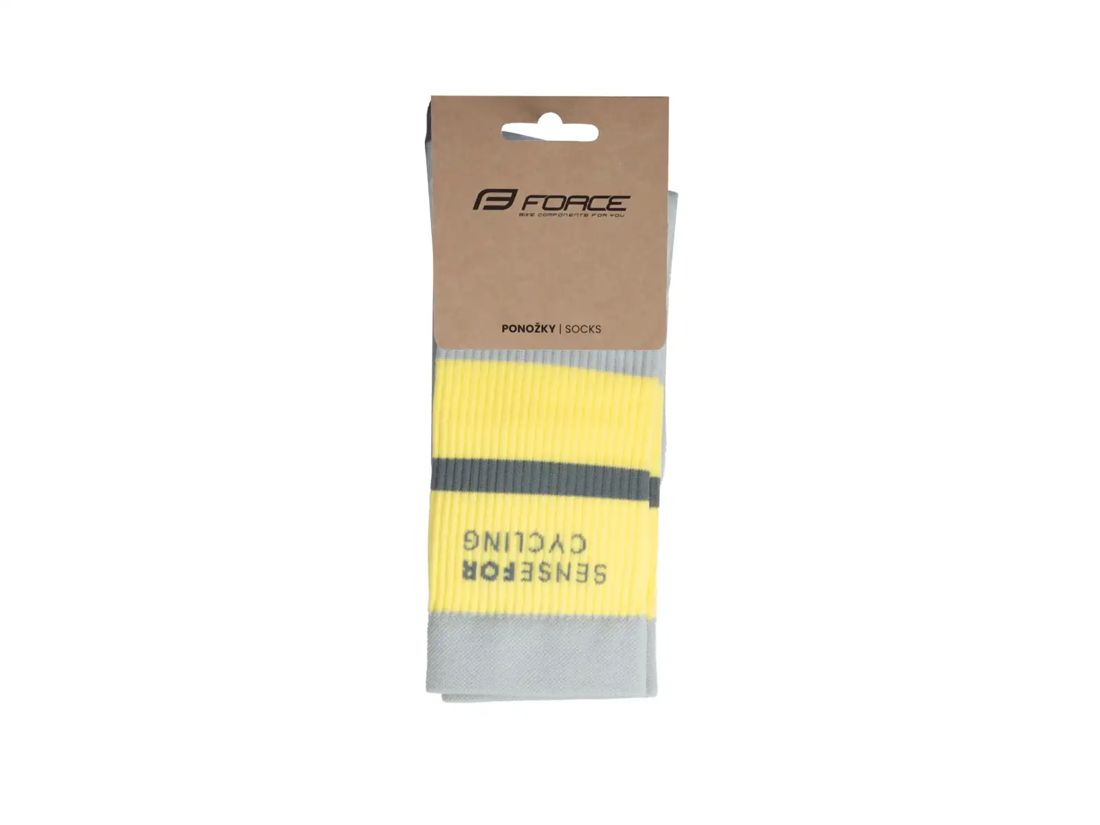 Force Stripe skarpety kolarskie szara