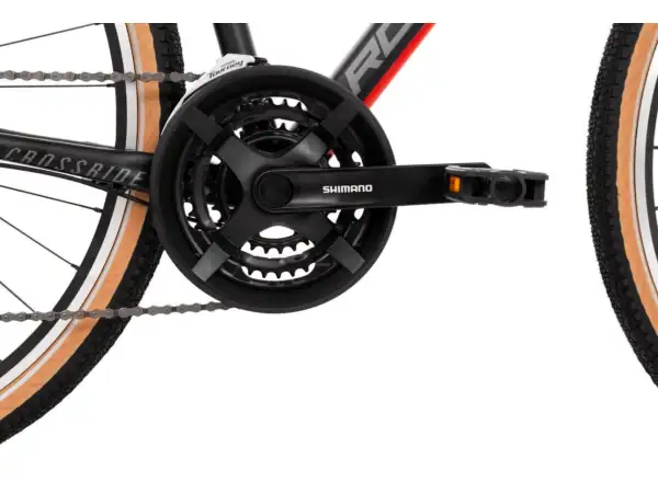Rock Machine CrossRide 100 mat black/dark grey/brick red rower trekkingowy