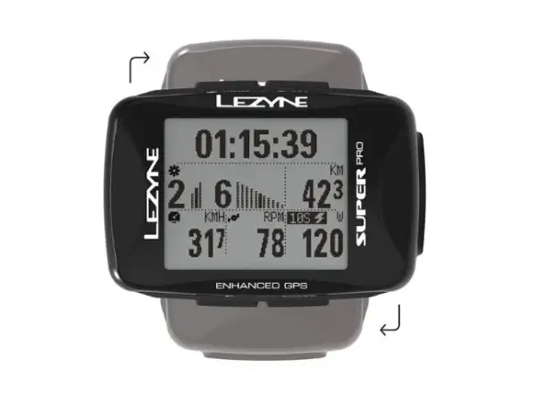 Lezyne Super Pro GPS nawigacja czarna