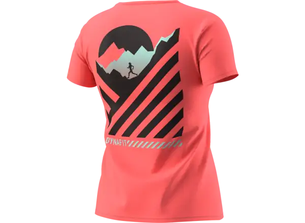 Dynafit 24/7 Graphic damski t-shirt krótki rękaw Cabana/Striped Elevation
