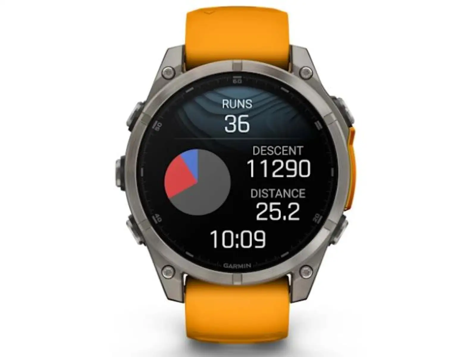 Garmin fenix 8 - 47 mm AMOLED Sapphire smartwatche Titanium Orange/Graphite