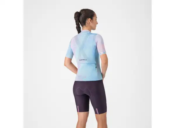 Castelli Prima 2 DT damskie spodenki z wkładką i szelkami Dark Night Shade/Deep Purple