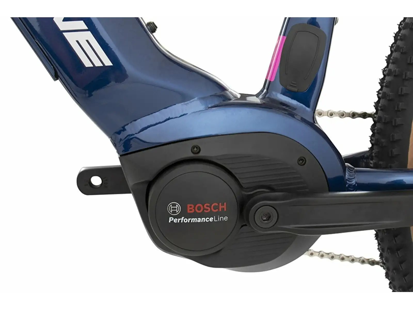 Rock Machine Torrent INT e50-29 Gloss Blue/Silver/Pink niskopodłogowy rower górski elektryczny