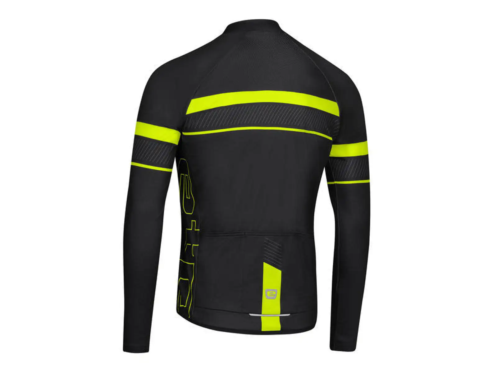 Etape Comfort 2.0 męska koszulka z długim rękawem czarna/żółta fluo