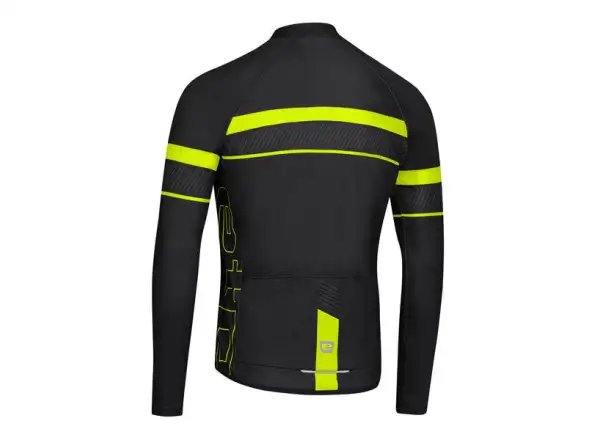 Etape Comfort 2.0 męska koszulka z długim rękawem czarna/żółta fluo