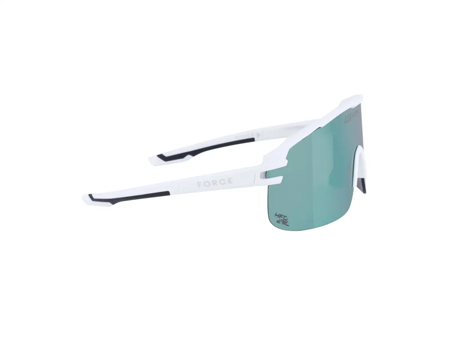 Force Epic okulary rowerowe białe/niebieskie lustrzane szkło