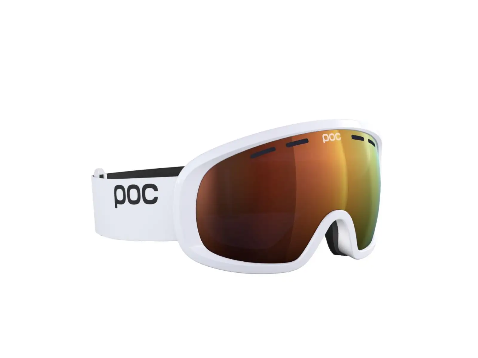 POC Fovea Mid gogle narciarskie Hydrogen White/Partly Sunny Orange