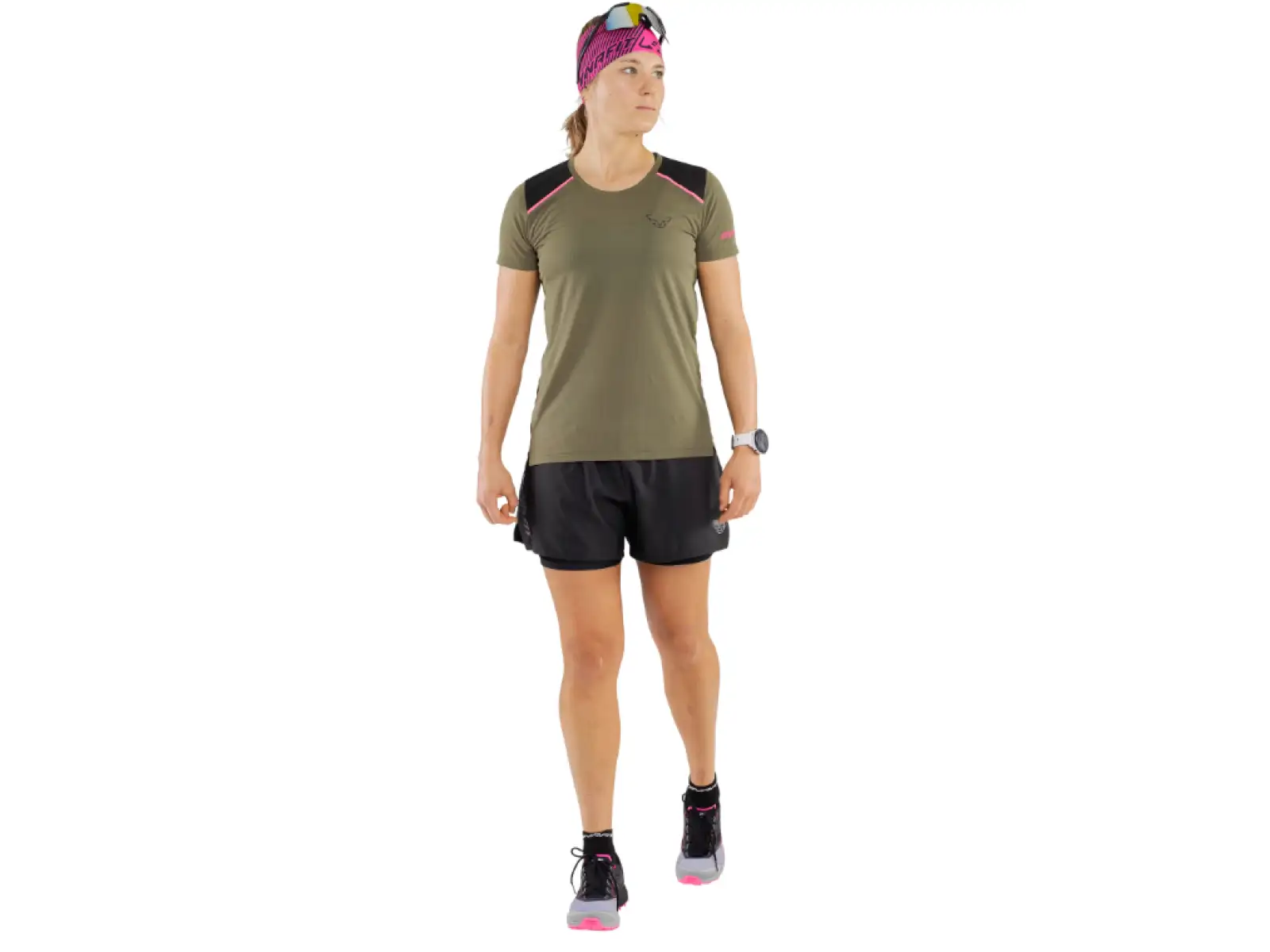 Dynafit Alpine Pro 2w1 damskie szorty biegowe Black Out