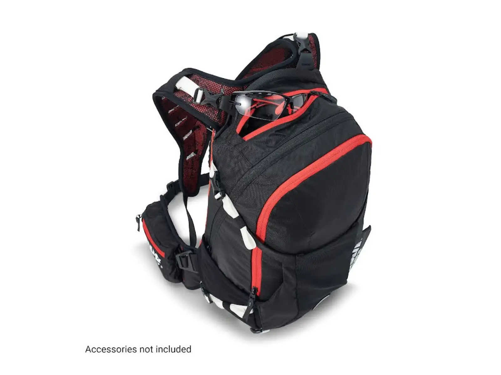 USWE Flow 16 plecak z ochraniaczem kręgosłupa Black/Red 16 l