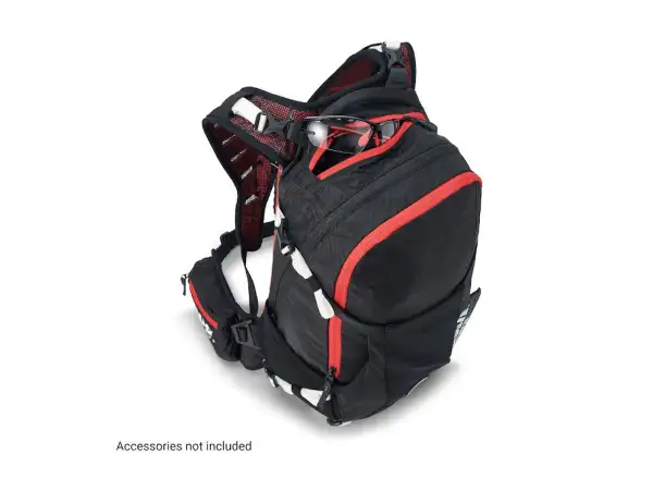 USWE Flow 16 plecak z ochraniaczem kręgosłupa Black/Red 16 l