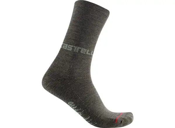 Castelli Quindici Soft Merino 15 damskie skarpety military green