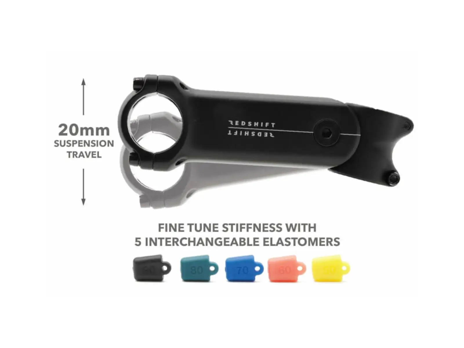 Redshift ShockStop wspornik +/- 6° 1 1/8" 80 mm czarna