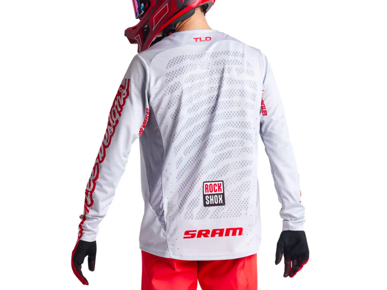 Troy Lee Designs Sprint Sram Shifted Jersey męska koszulka długi rękaw Cement