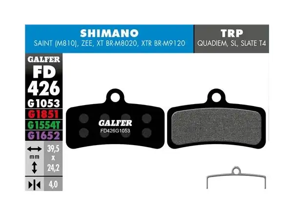 Galfer FD426 Standard G1053 klocki hamulcowe do Shimano/Tektro/TRP