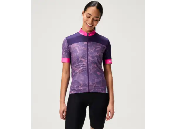 Endura FS260 Floral damski dres krótki rękaw Bramble