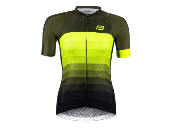 Force Ascent Lady damska koszulka z krótkim rękawem zielona/fluo