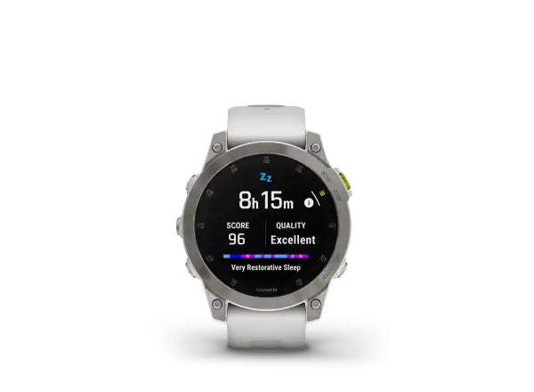 Garmin epix Gen 2 Sapphire Edition smart watch Titanium/White
