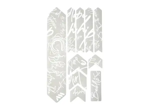 All Mountain Style ochronne naklejki na ramę Extra Signature White