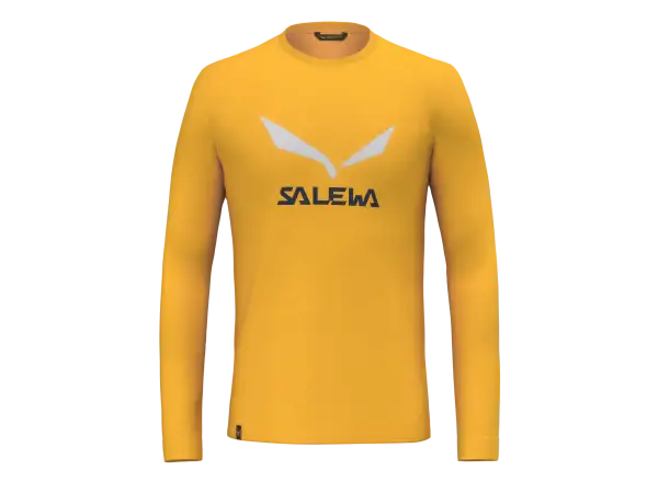 Salewa Solidlogo Dry męska koszulka długi rękaw Gold