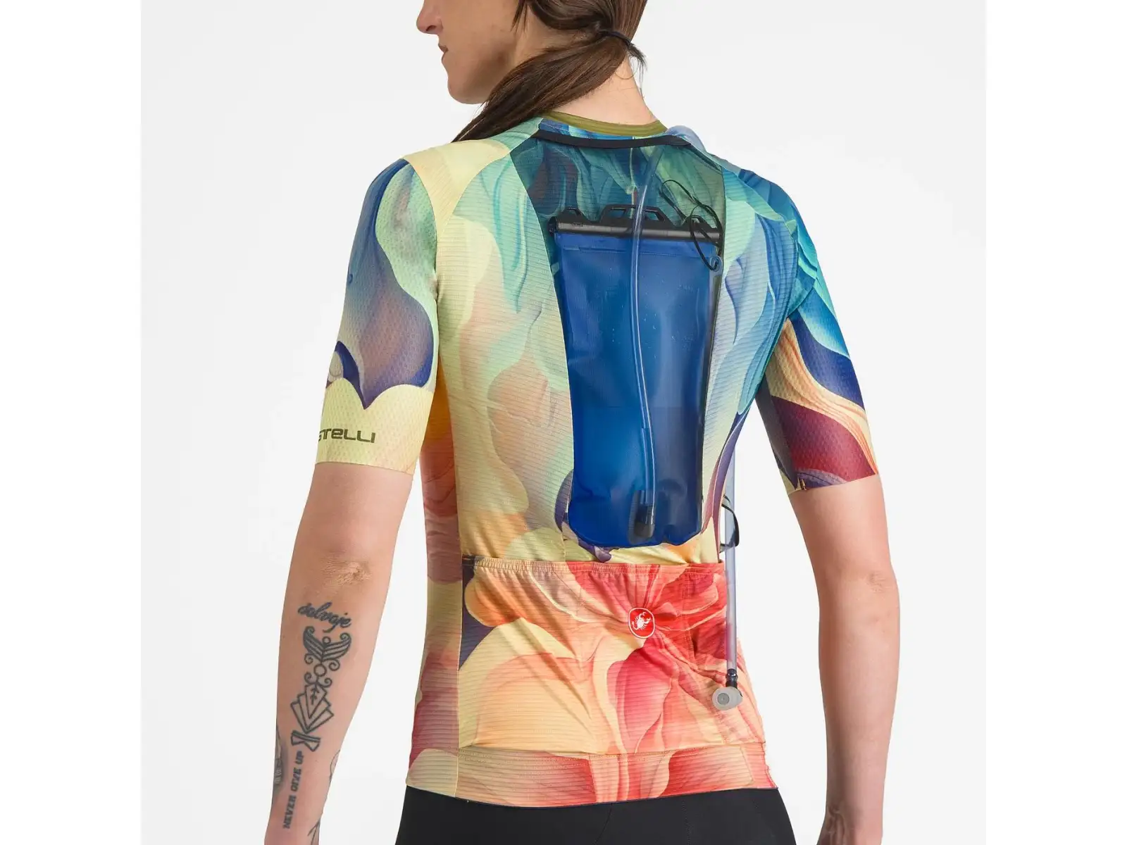 Castelli Unlimited Pro damski dres krótki rękaw Multicolor Green